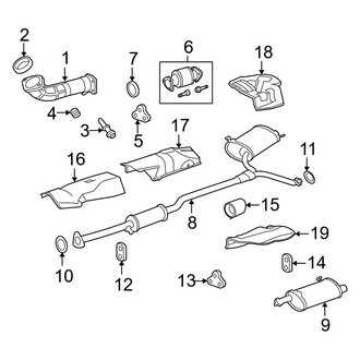 Acura OE - Exhaust System - Exhaust Components (2.4L)