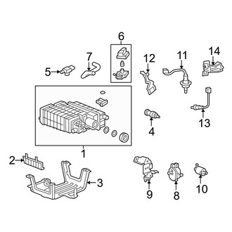Acura OE - Emission System - Emission Components (2.4L)