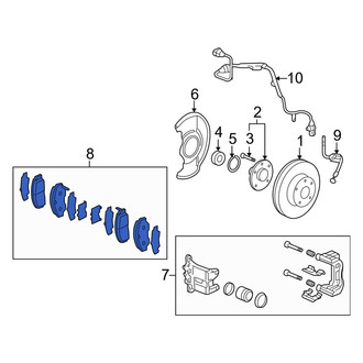 Acura OE - Front Disc Brake Pad Set