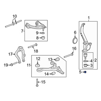 Acura OE - Suspension Ball Joint Nut & Washer