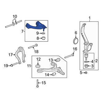 Acura OE - Front Right Upper Suspension Control Arm
