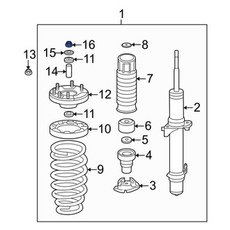Acura OE - Suspension Shock Absorber Nut
