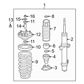 Acura OE - Front Suspension - Struts & Components