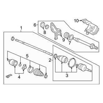 Acura OE - Front Suspension - Drive Axles