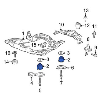 Acura OE - Front Suspension Crossmember Insulator