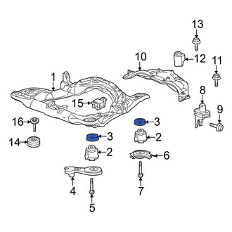 Acura OE - Front Suspension Crossmember Stop