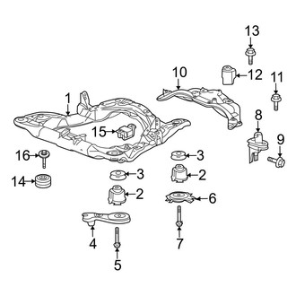 Acura OE - Front Suspension - Suspension Mounting