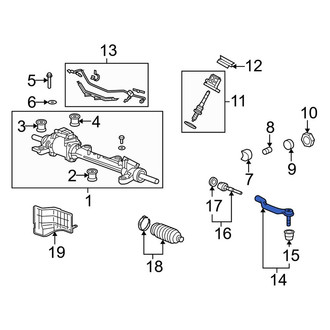 Acura OE - Right Outer Steering Tie Rod End