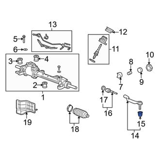Acura OE - Steering Tie Rod End Boot