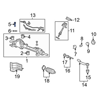Acura OE - Rear Rack and Pinion Bolt