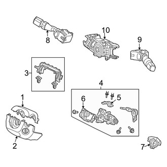 Acura OE - Steering Column - Shroud, Switches & Levers (Base / Special Edition / V6)
