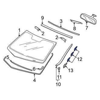 Acura OE - Windshield Molding Bracket