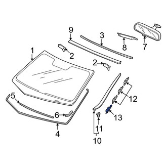 Acura OE - Windshield Molding Bracket