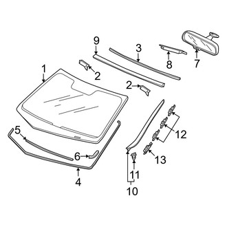 Acura OE - Windshield - Reveal Moldings