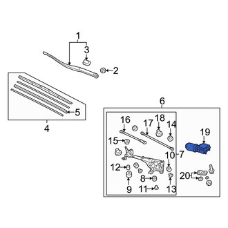 Acura OE - Front Wiper Motor