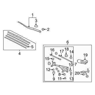 Acura OE - Windshield - Wiper & Washer Components (Wiper Components)