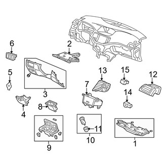 Acura OE - Instrument Panel Components