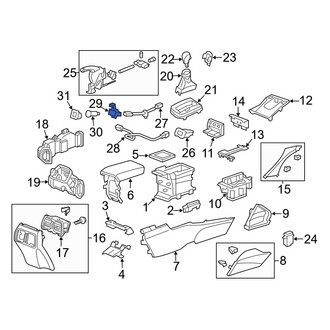 Acura OE - Console Wiring Harness Clip