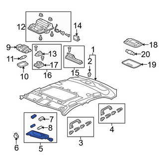 Acura OE - Left Sun Visor