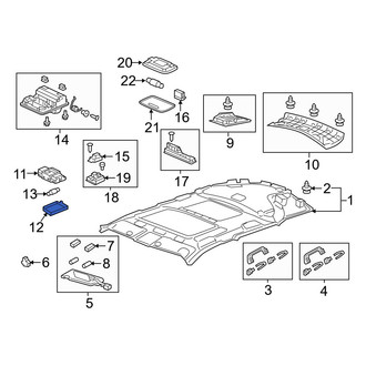 Acura OE - Right Map Light Lens