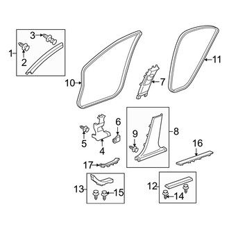Acura OE - Pillars, Rocker & Floor - Interior Trim