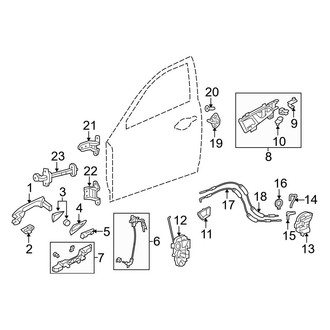 Acura OE - Front Door - Lock & Hardware