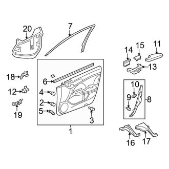 Acura OE - Front Door - Interior Trim (Trim Panel & Components)