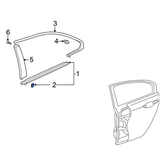 Acura OE - Door Belt Molding Clip