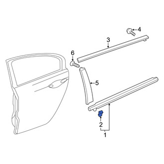 Acura OE - Door Belt Molding Clip