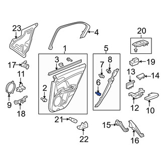 Acura OE - Package Tray Trim Clip
