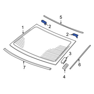 Acura OE - Back Glass Clip