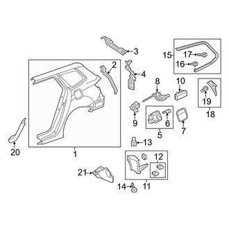 Acura OE - Quarter Panel & Components (Wagon)