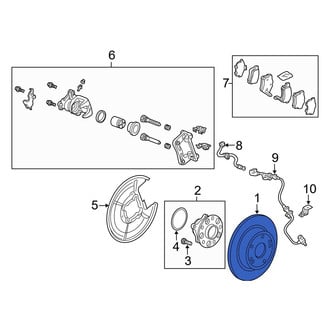 Acura OE - Rear Disc Brake Rotor