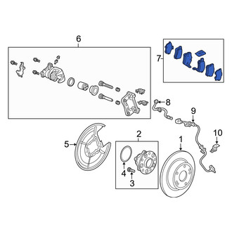 Acura OE - Rear Disc Brake Pad Set