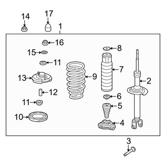 Acura OE - Rear Suspension - Struts & Components