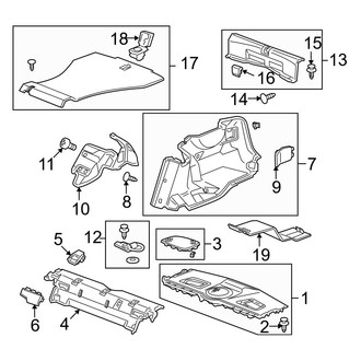 Acura OE - Rear Body & Floor - Interior Trim (Base / Special Edition / V6 Sedan)