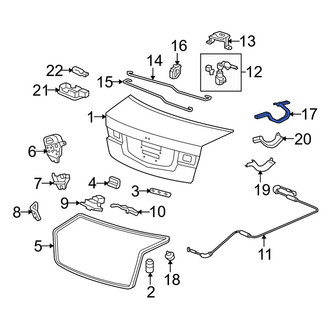Acura OE - Rear Right Deck Lid Hinge
