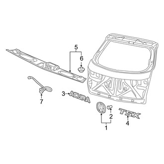 Acura OE - Lift Gate - Exterior Trim