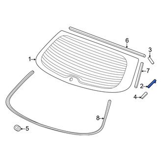 Acura OE - Back Glass Clip