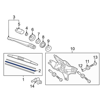 Acura OE - Rear Wiper Blade