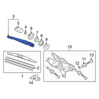Acura OE - Rear Wiper Arm