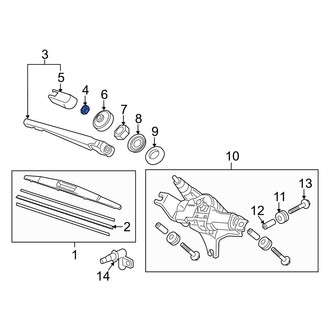 Acura OE - Wiper Arm Nut