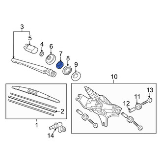 Acura OE - Wiper Motor Nut