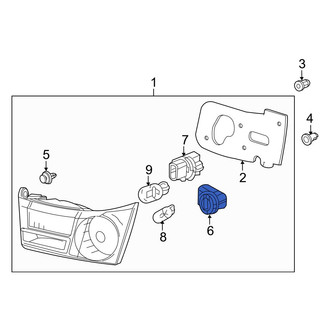Acura OE - Back Up Light Socket