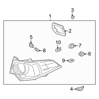 Acura OE - Rear Lamps - Tail Lamps (Base / Special Edition / V6 Sedan)