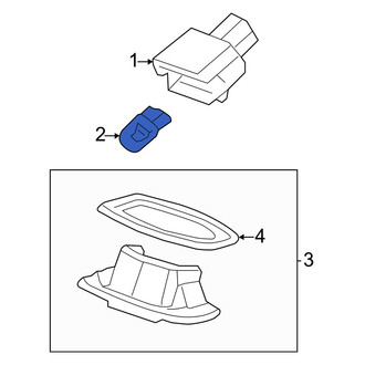 Acura OE - License Plate Light Bulb