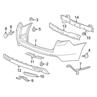 Acura OE - Rear Bumper - Bumper & Components (Wagon)