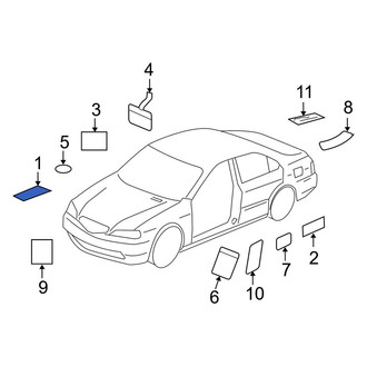 Acura OE - A/C System Information Label