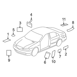 Acura OE - Information Labels