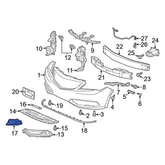 Acura OE - Front Left Fog Light Trim